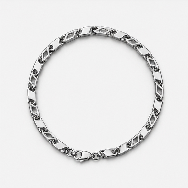 Silver Titan Link Silver Bracelet