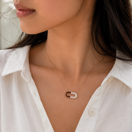 Élan Link Pendant with Chain