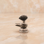 Silver Shivling with Sheshnag Idol