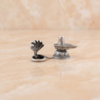 Silver Shivling with Sheshnag Idol