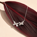 Butterfly Bloom Pendant with Chain