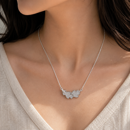 Sylvan Leaf Pendant with Chain