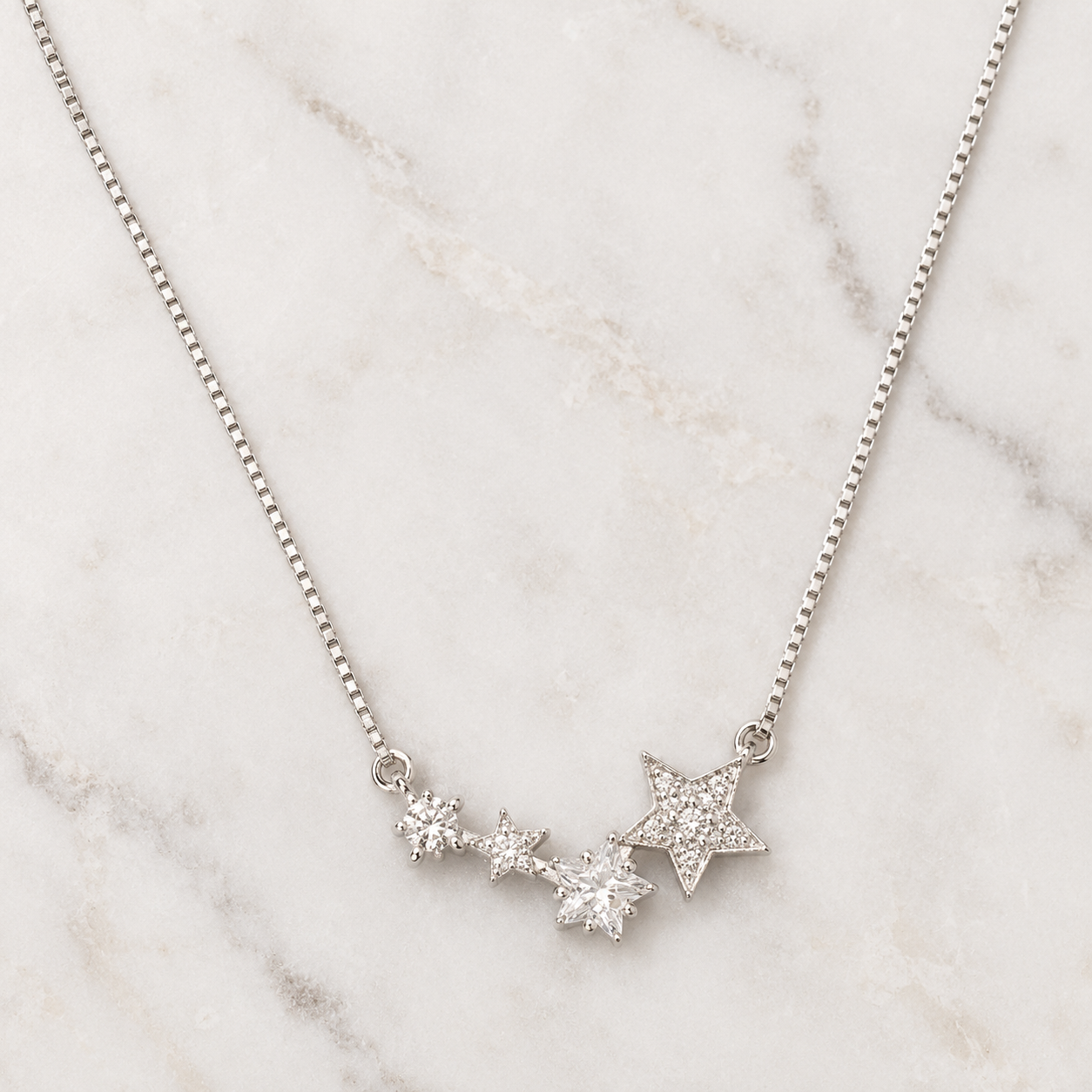 Celestia Starfall Pendant with Chain