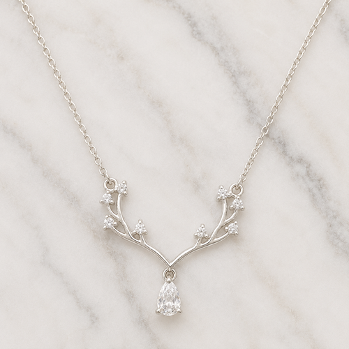 Aurora Antler Pendant with Chain