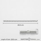 Silver Alpha Bead Bracelet