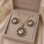 Maharani Polki Pendant & Earrings Set