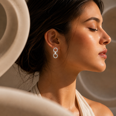 Infinity Link Dangler Earrings