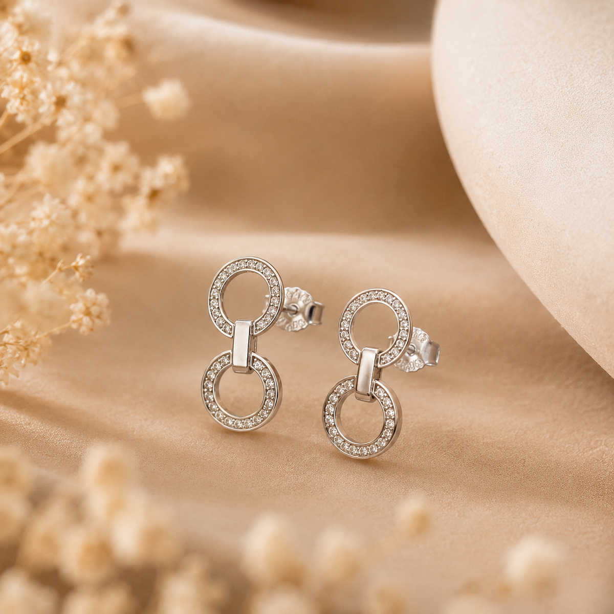 Infinity Link Dangler Earrings