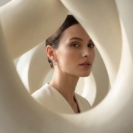 Celeste Double-Bar Hoop Earrings