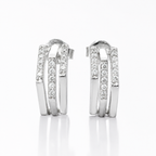 Celeste Double-Bar Hoop Earrings