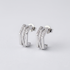 Celeste Double-Bar Hoop Earrings