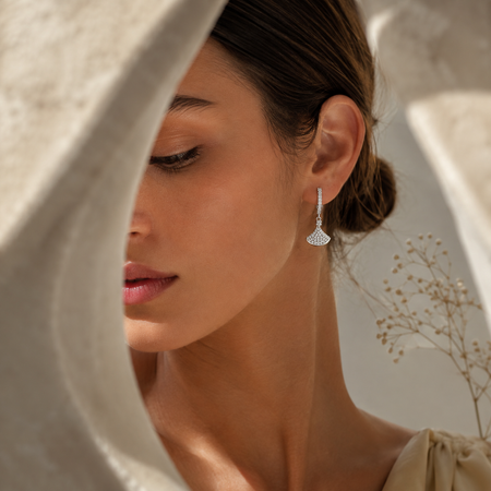 Aurelia Fan Drop Earrings