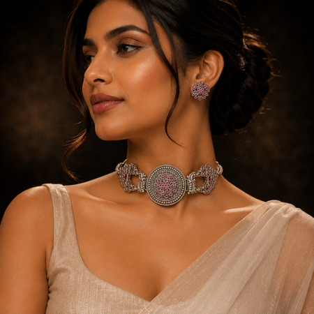 Padmavalli Choker Necklace & Earrings Set