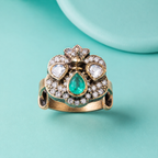 Meenakshi Emerald Ring