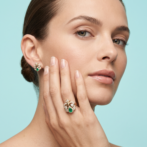 Meenakshi Emerald Ring