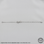 SIlver Celeste Bow Bracelet