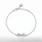SIlver Celeste Bow Bracelet