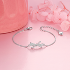 SIlver Celeste Bow Bracelet