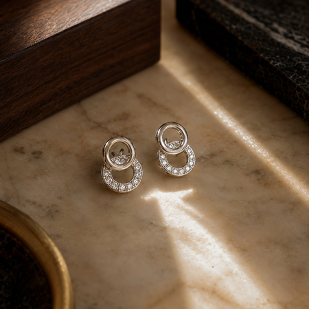 Aura Loop Stud Earrings