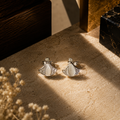 Luna Veil Stud Earrings