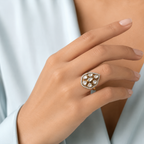 Rajanigandha Polki Ring