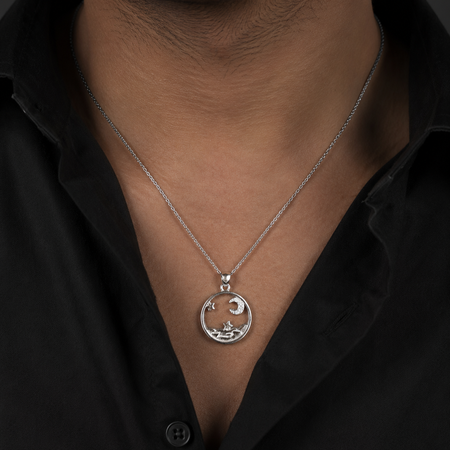 Celestial Moon Pendant (Without Chain)