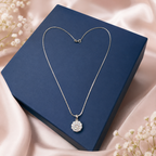 Diamond Mist Cluster Pendant with Chain