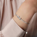 Silver Elan Bow Bracelet