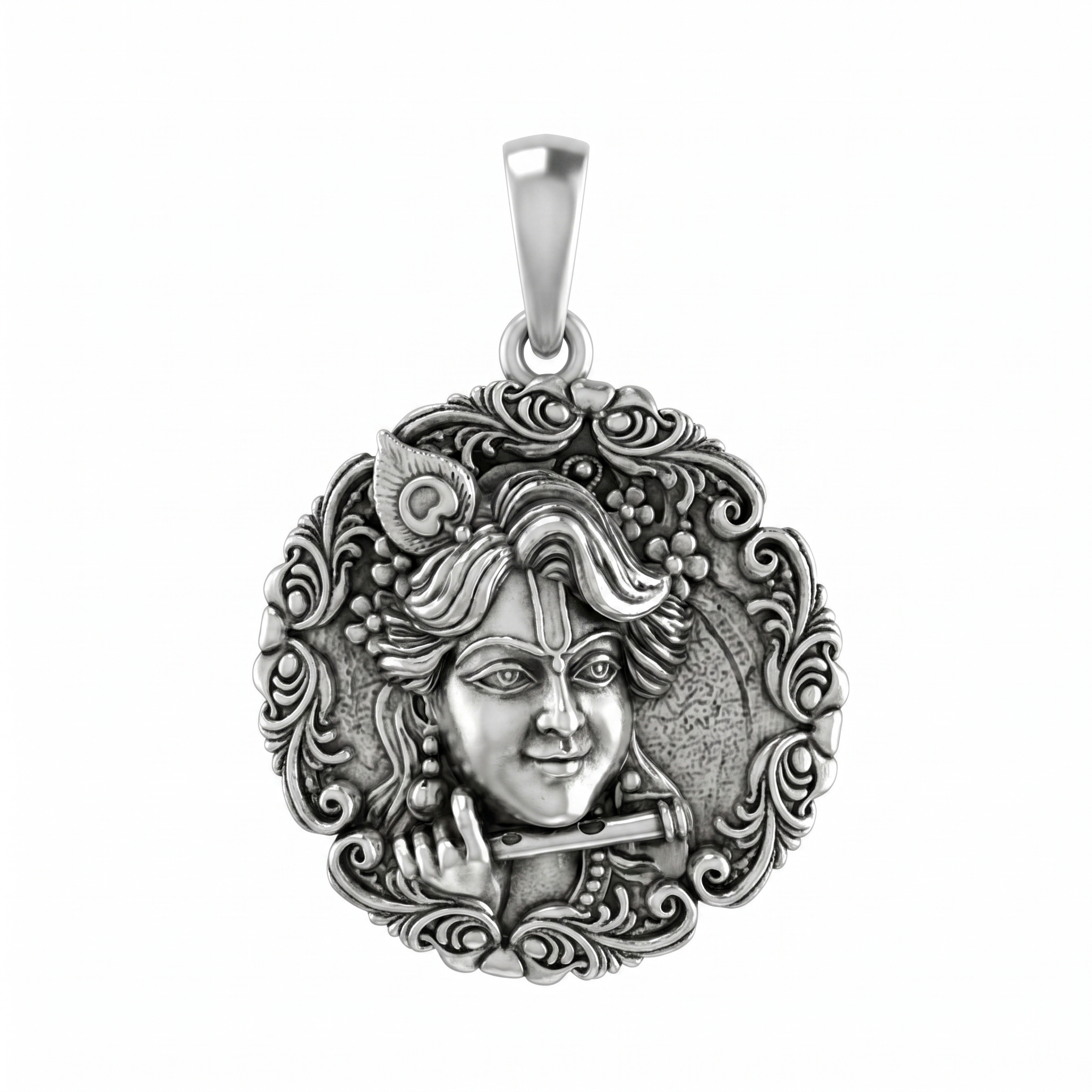 Vrindavan Krishna Medallion Pendant
