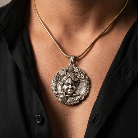 Vrindavan Krishna Medallion Pendant