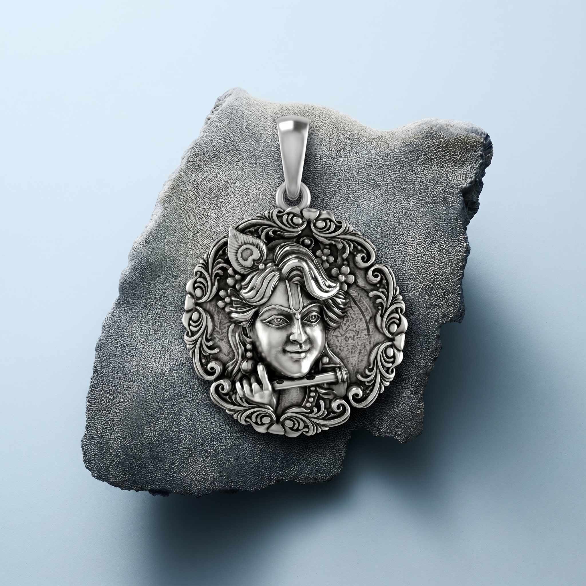 Vrindavan Krishna Medallion Pendant