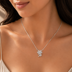 Bloom Leaf Pendant with Chain