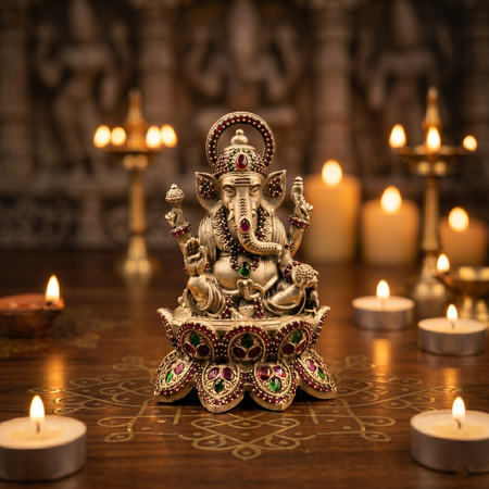 Ratna Vinayak Ganesh Divine Blessings Idol