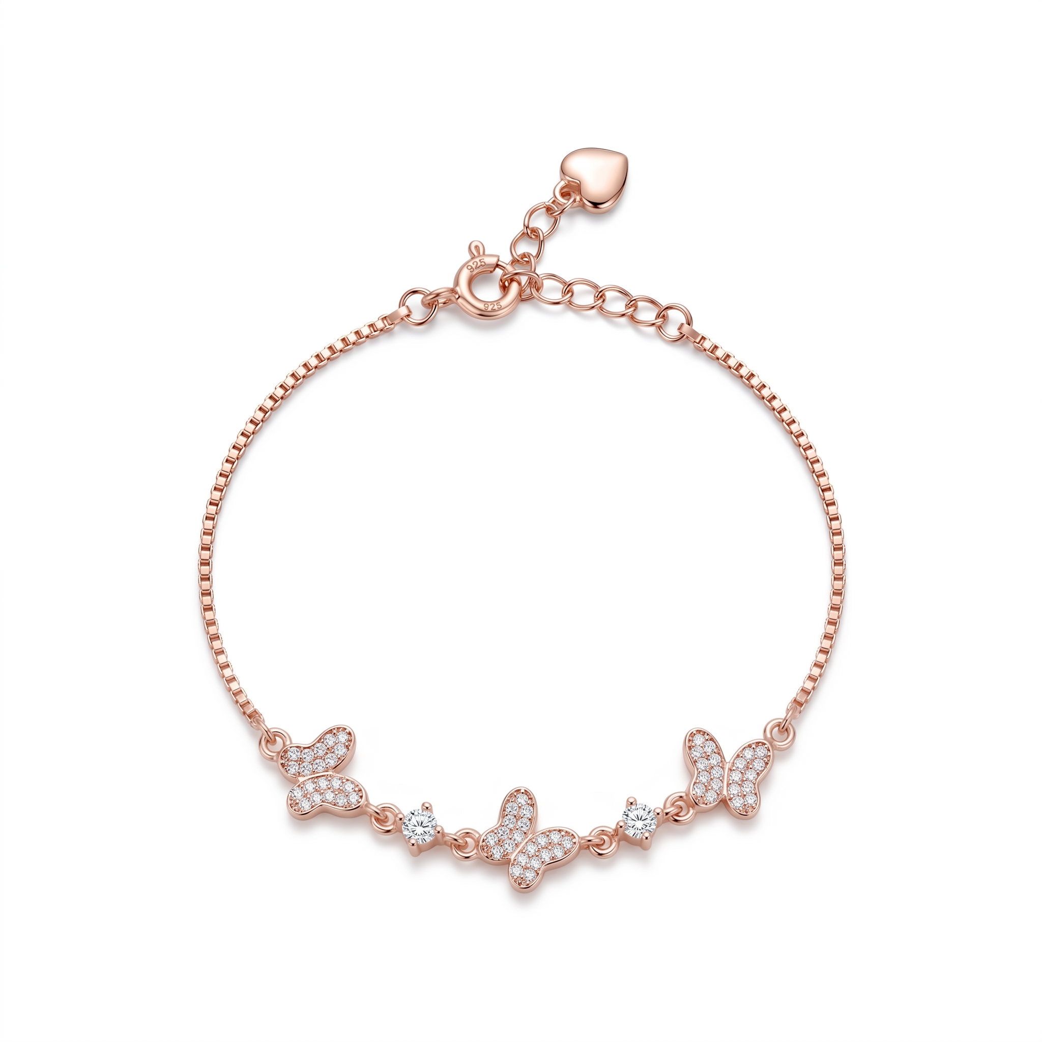 Silver Flutter Butterfly Bracelet