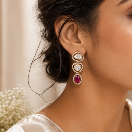 Kumudini Polki Earrings