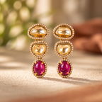 Kumudini Polki Earrings