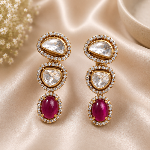 Kumudini Polki Earrings