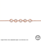 Silver Aurielle Loop Rose Bracelet
