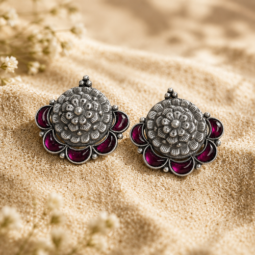Padmika Temple Stud Earrings