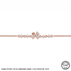 Silver Butterfly Rose Bracelet