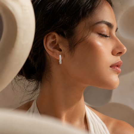Lumière Pavé Hoop Earrings