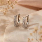 Lumière Pavé Hoop Earrings