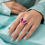 Ruby Papillon Ring